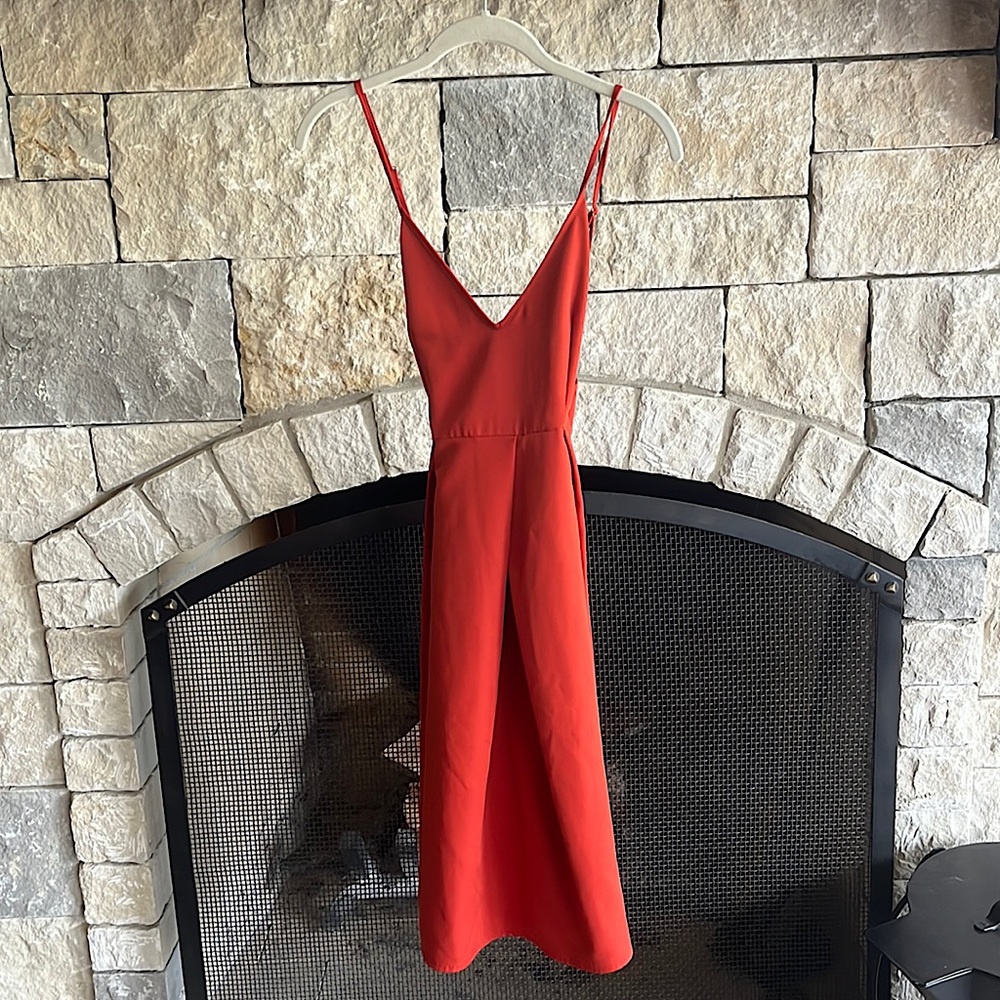 Rust midi sundress